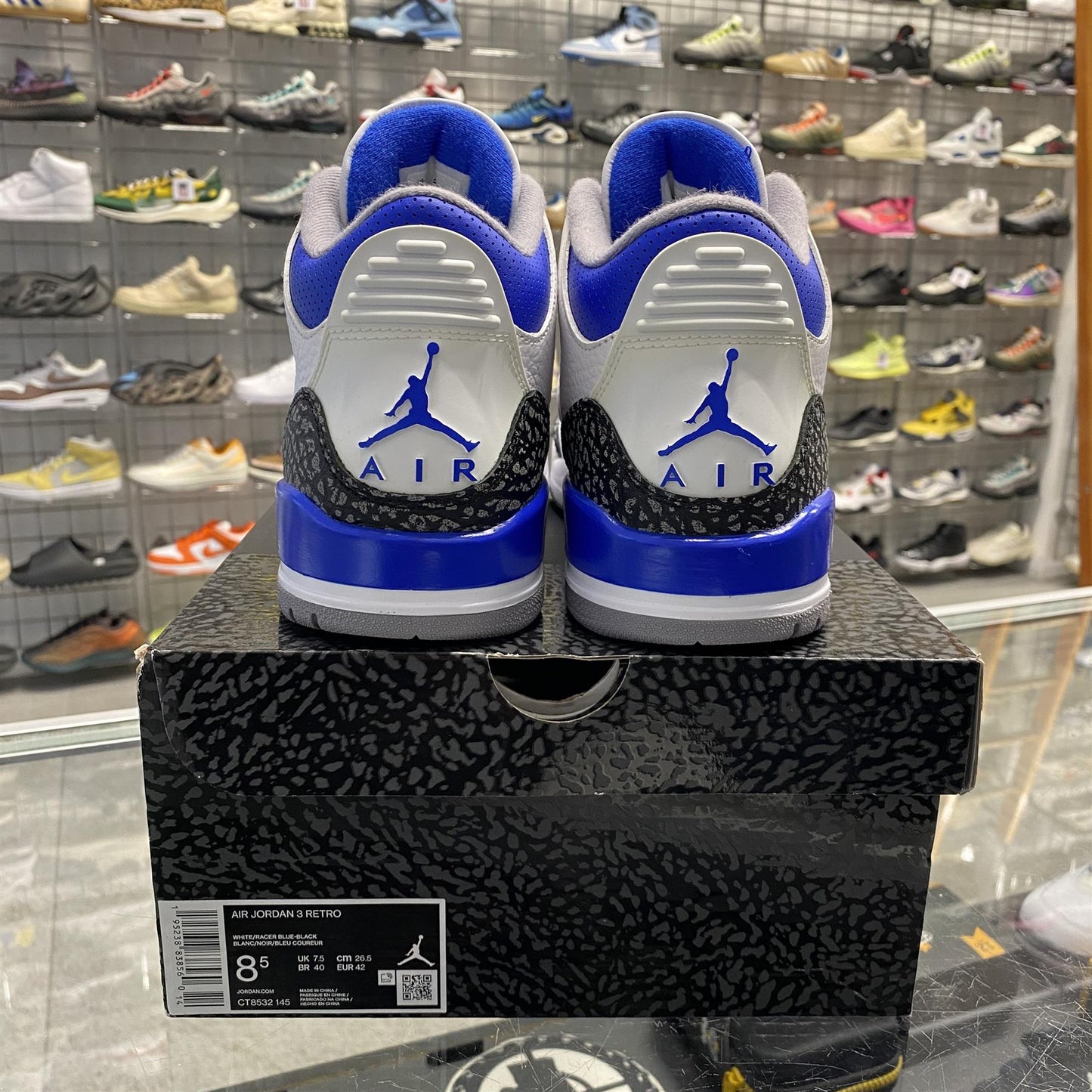 Air Jordan 3 Retro 'Racer Blue' UK7.5