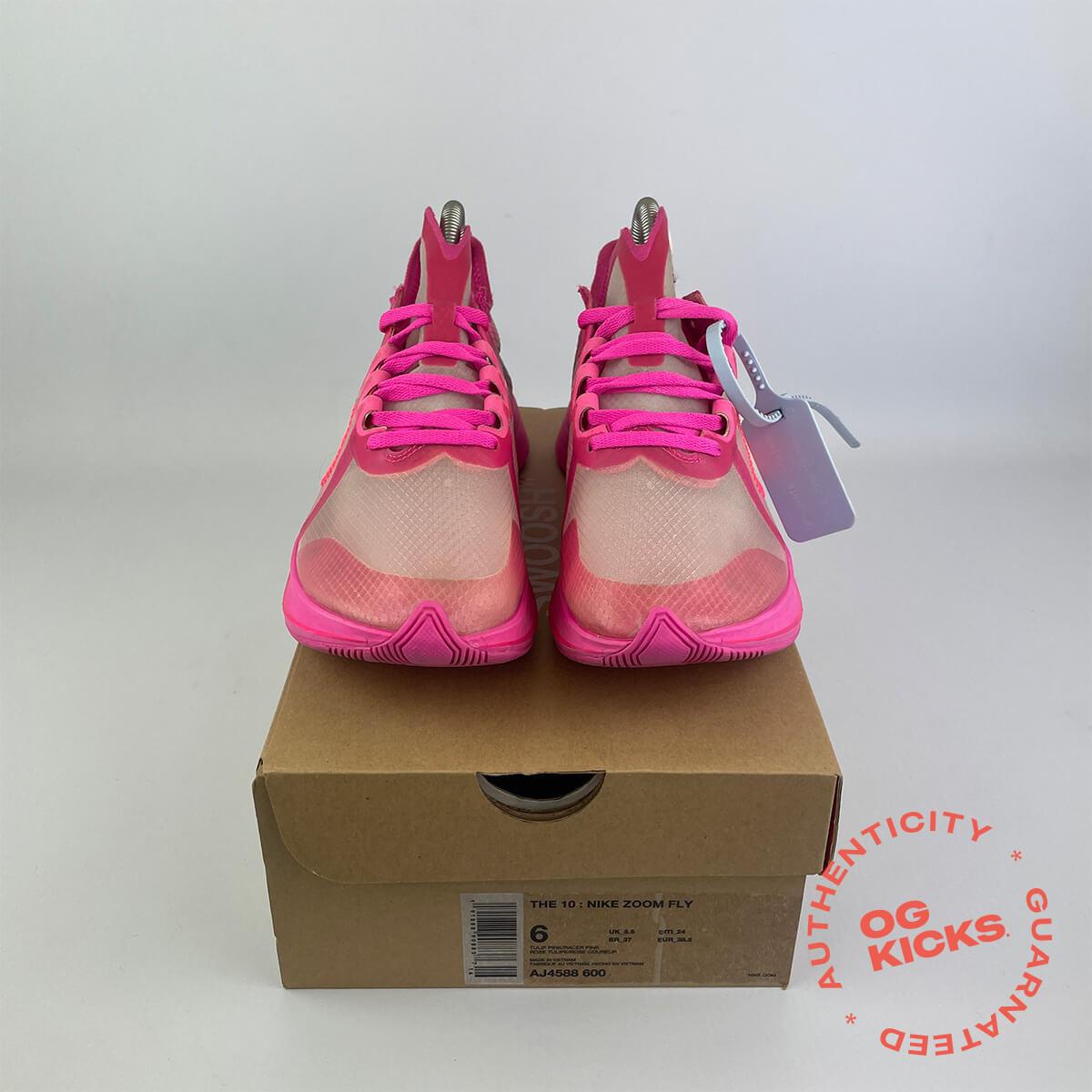 Nike Zoom Fly Off-White Pink UK5.5