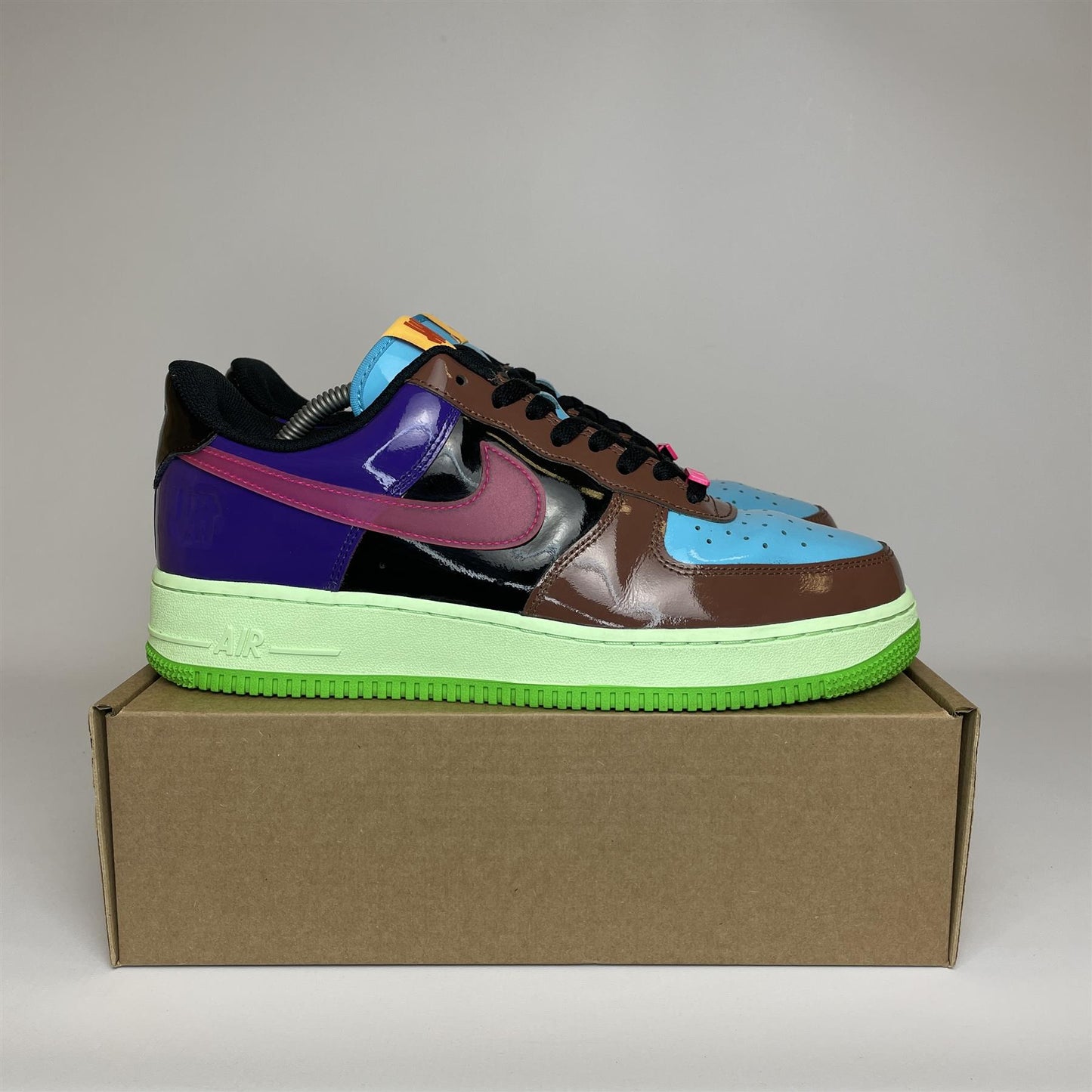 Nike Air Force 1 Low SP Undefeated Multi-Patent Pink Prime (No Box) UK9.5