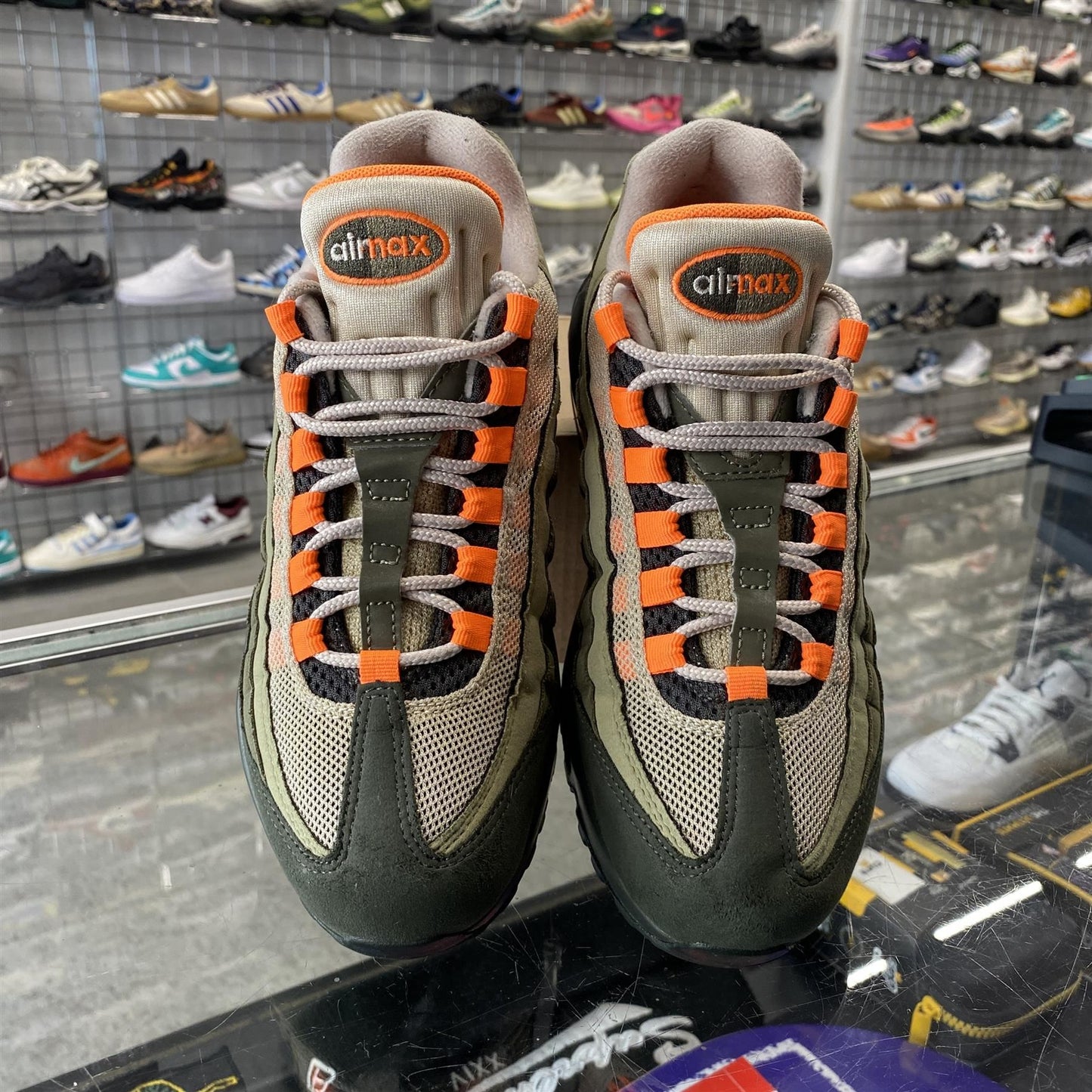 Nike Air Max 95 OG 'Neutral Olive Total Orange' UK5.5 (No Box)