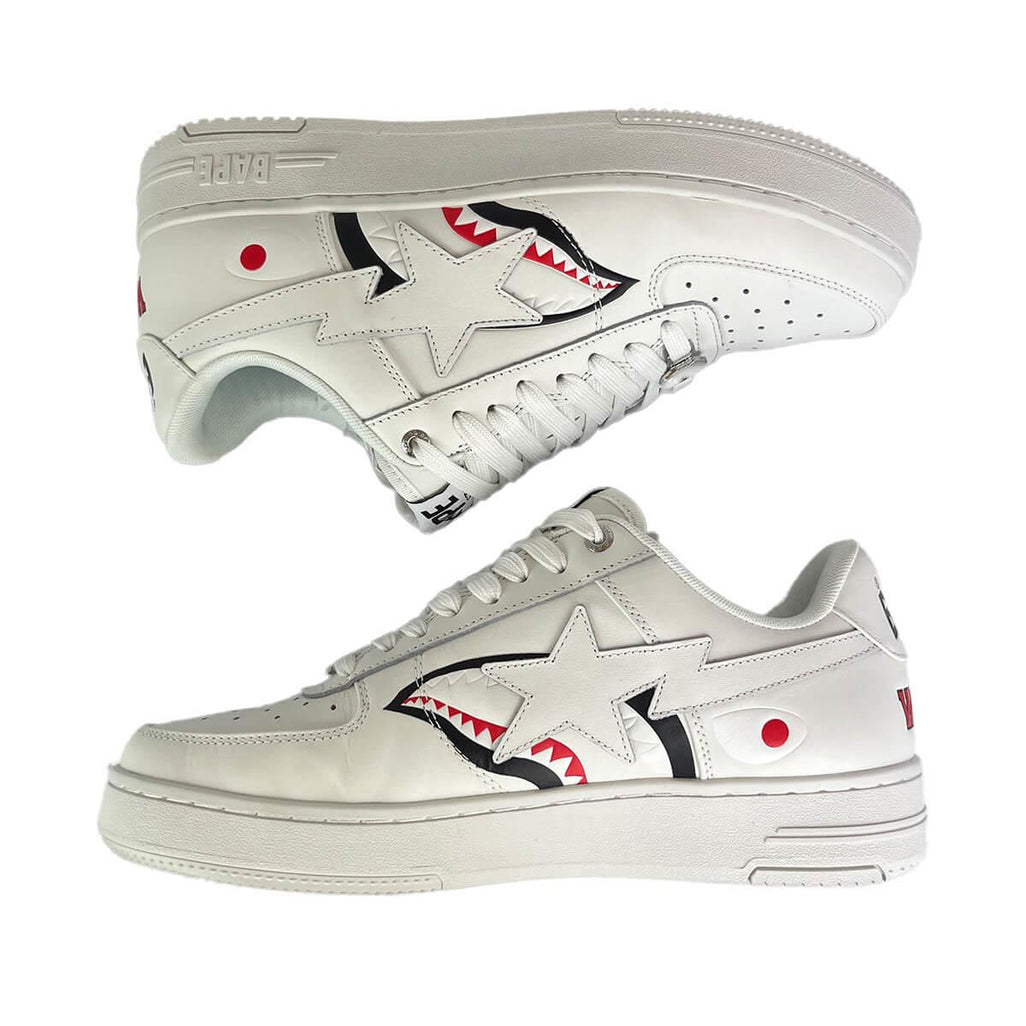 A Bathing Ape Bape Sta Low 'Shark Pack White' UK9