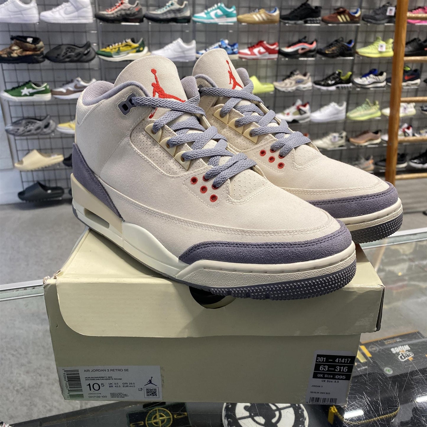 Air Jordan 3 Retro 'Muslin' UK9.5