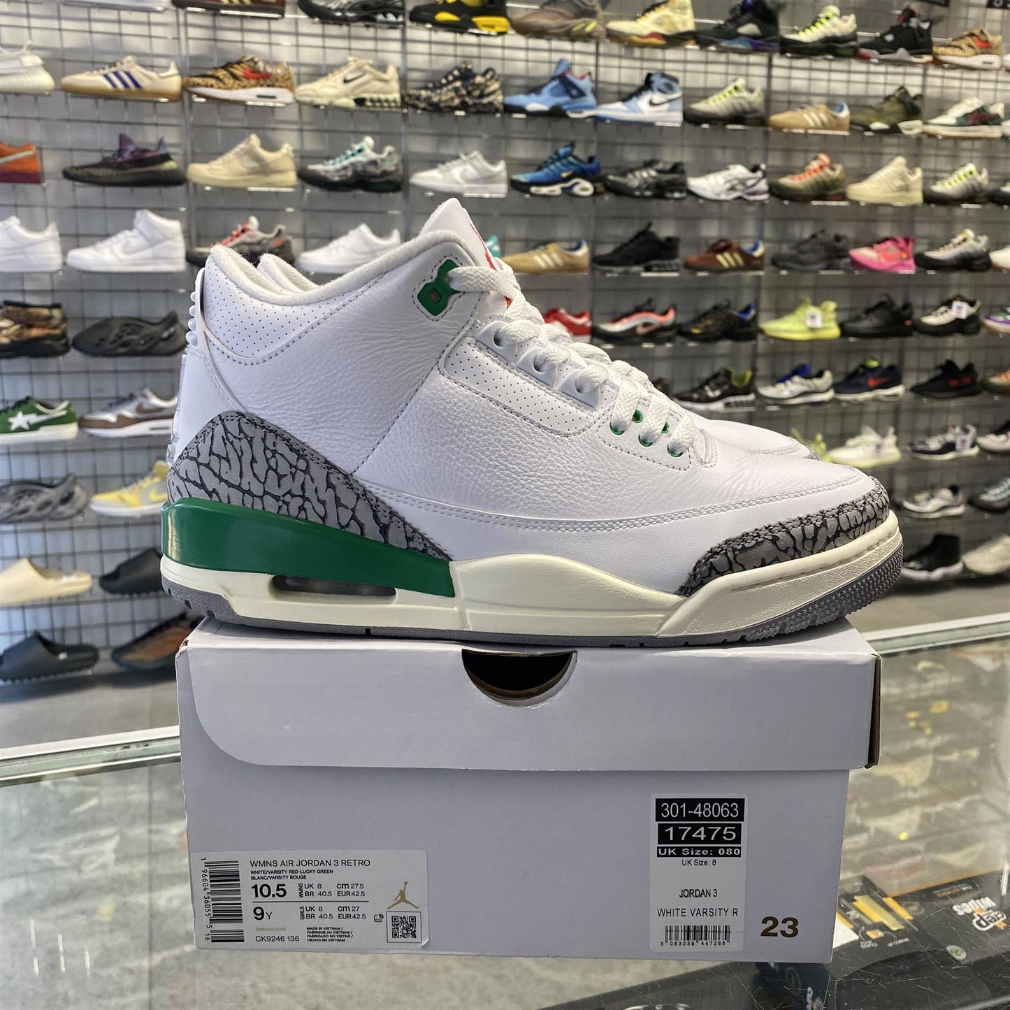 Air Jordan 3 Retro 'Lucky Green' UK8