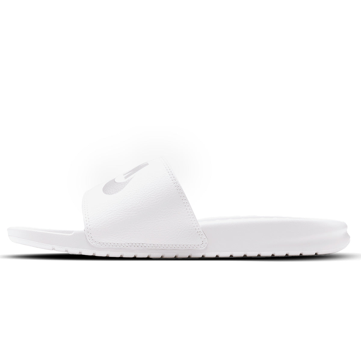 Nike Benassi Slides White Reflective Silver