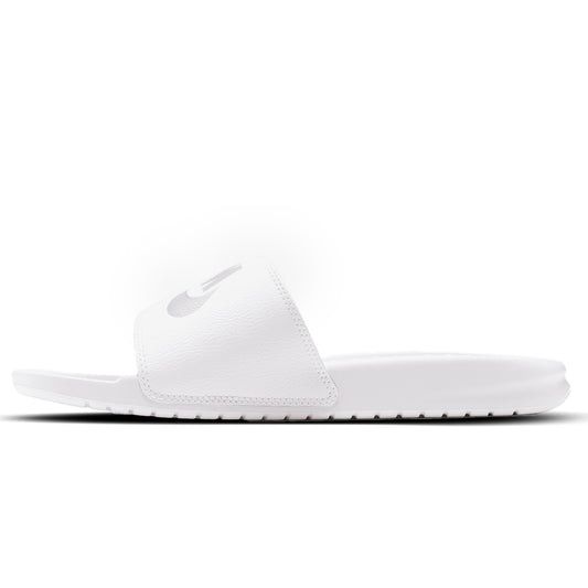 Nike Benassi Slides White Reflective Silver