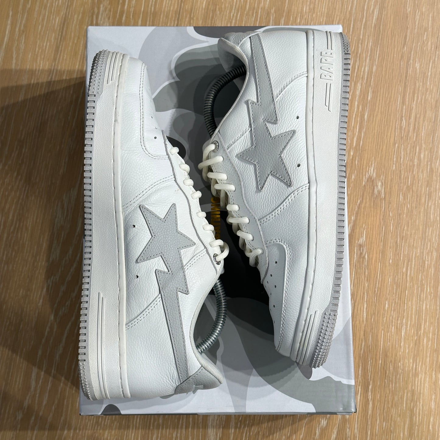 A Bathing Ape Bape Sta JJJJound 'White Grey' UK8