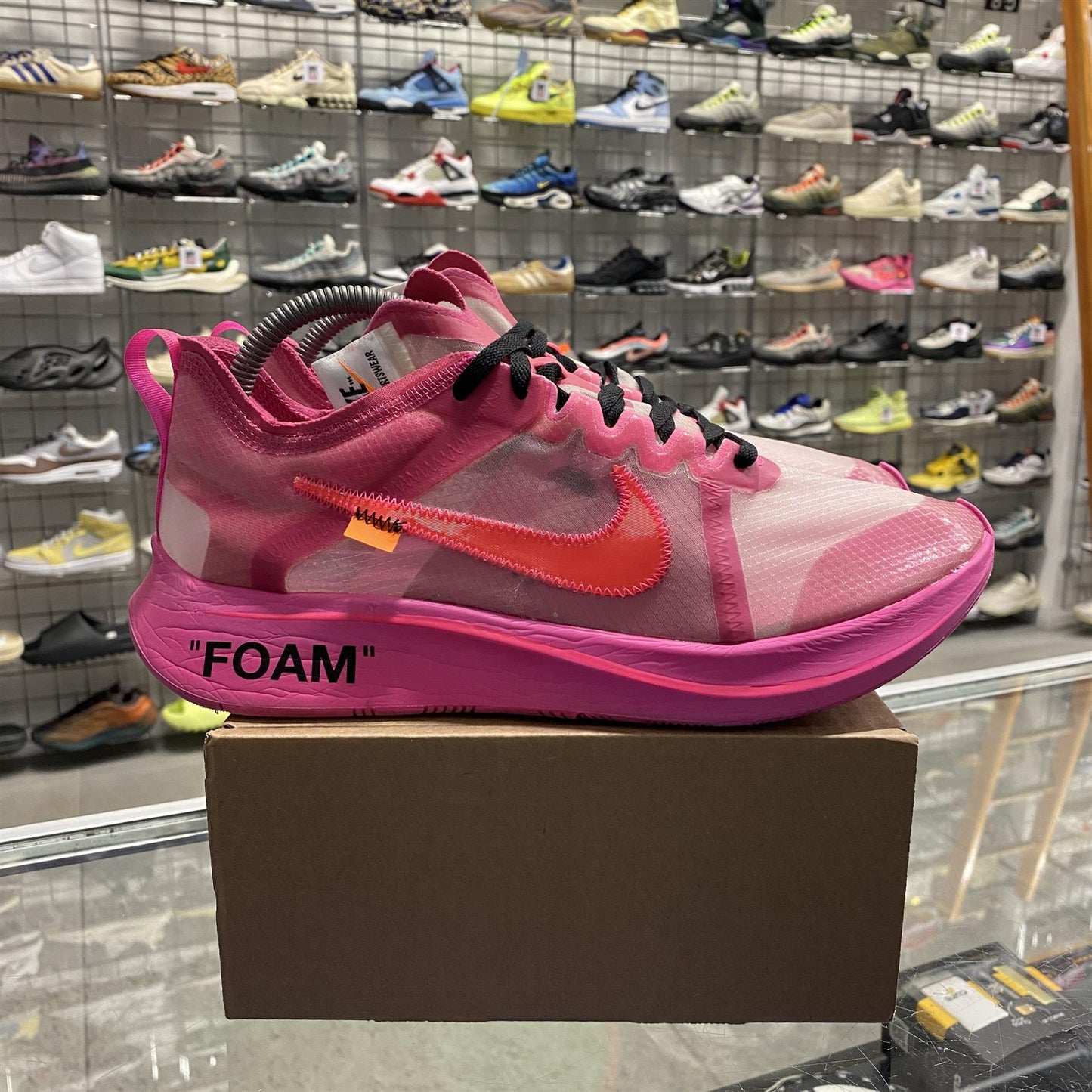 Nike Zoom Fly x Off-White 'Pink' UK8.5 (No Box)