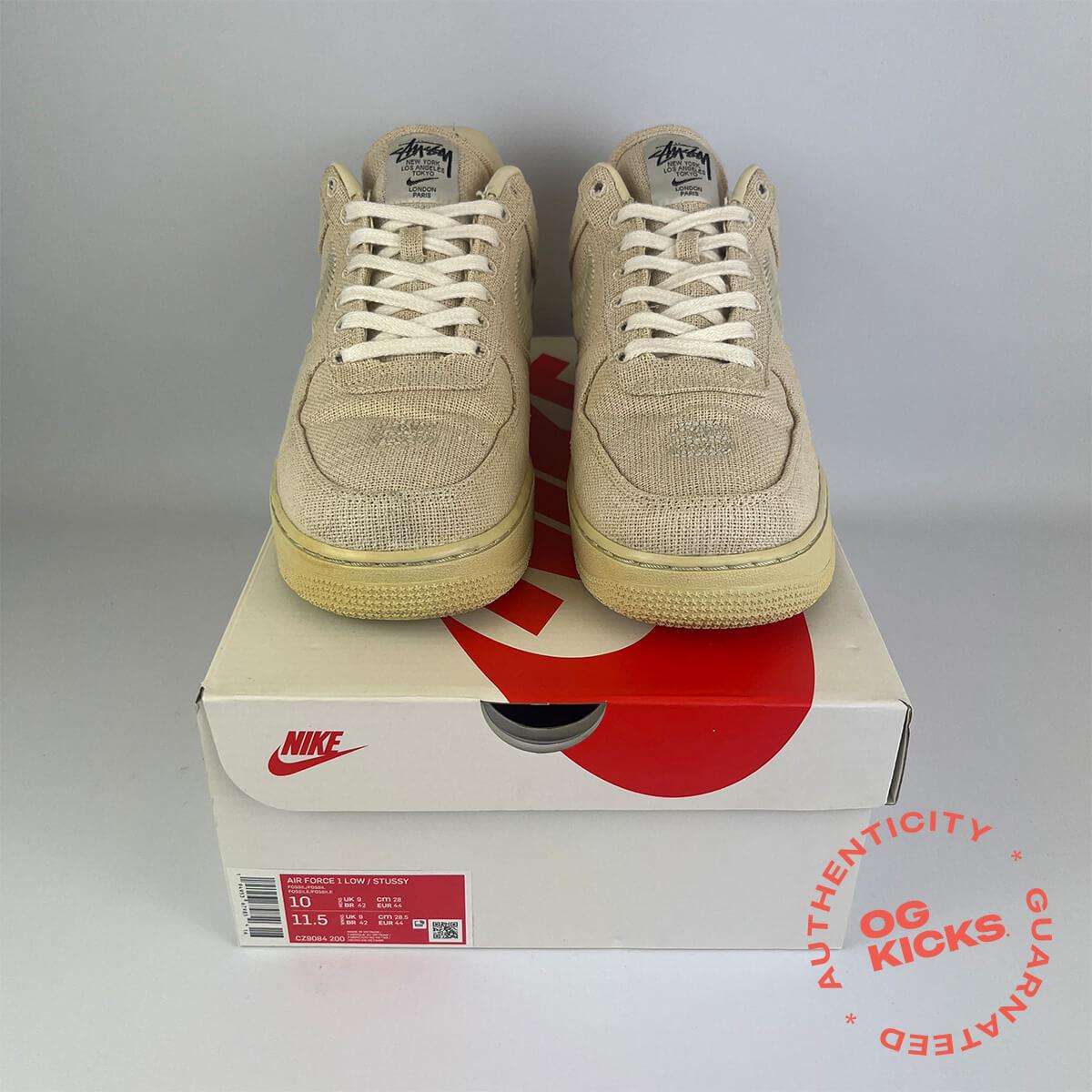 Nike Air Force 1 Low Stussy Fossil UK9