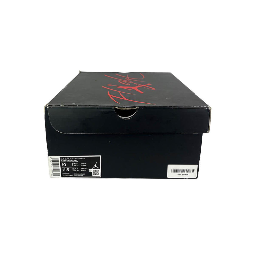 Jordan 4 Retro SE 'Black Canvas' UK9