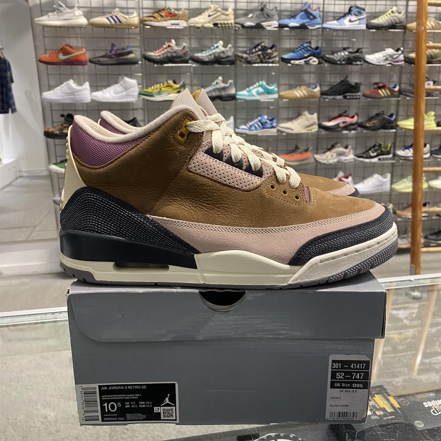 Air Jordan 3 Retro 'Winterized Archaeo Brown'  UK9.5