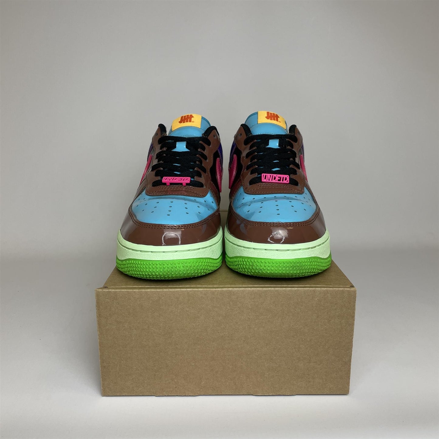 Nike Air Force 1 Low SP Undefeated Multi-Patent Pink Prime (No Box) UK9.5