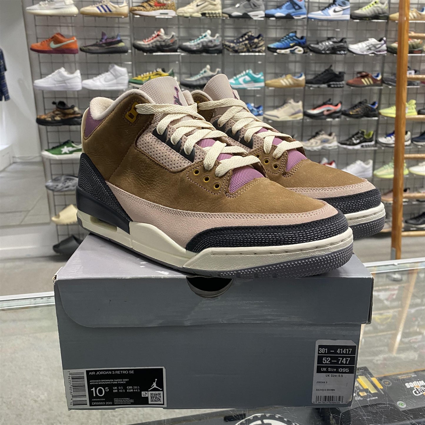 Air Jordan 3 Retro 'Winterized Archaeo Brown'  UK9.5