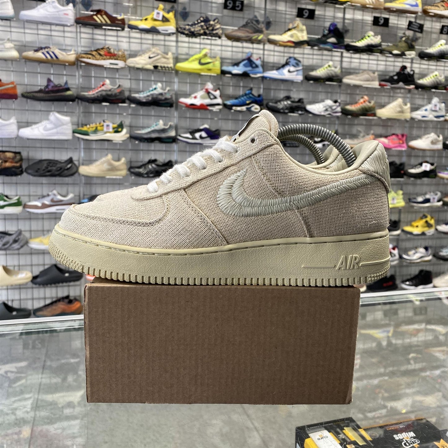 Nike Air Force 1 Low Stussy 'Fossil' UK8 (No Box)