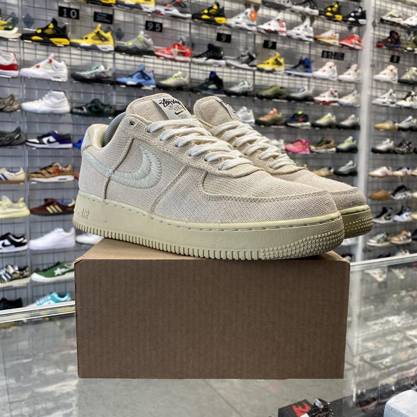 Nike Air Force 1 Low x Stussy 'Fossil' UK7.5 (No Box)