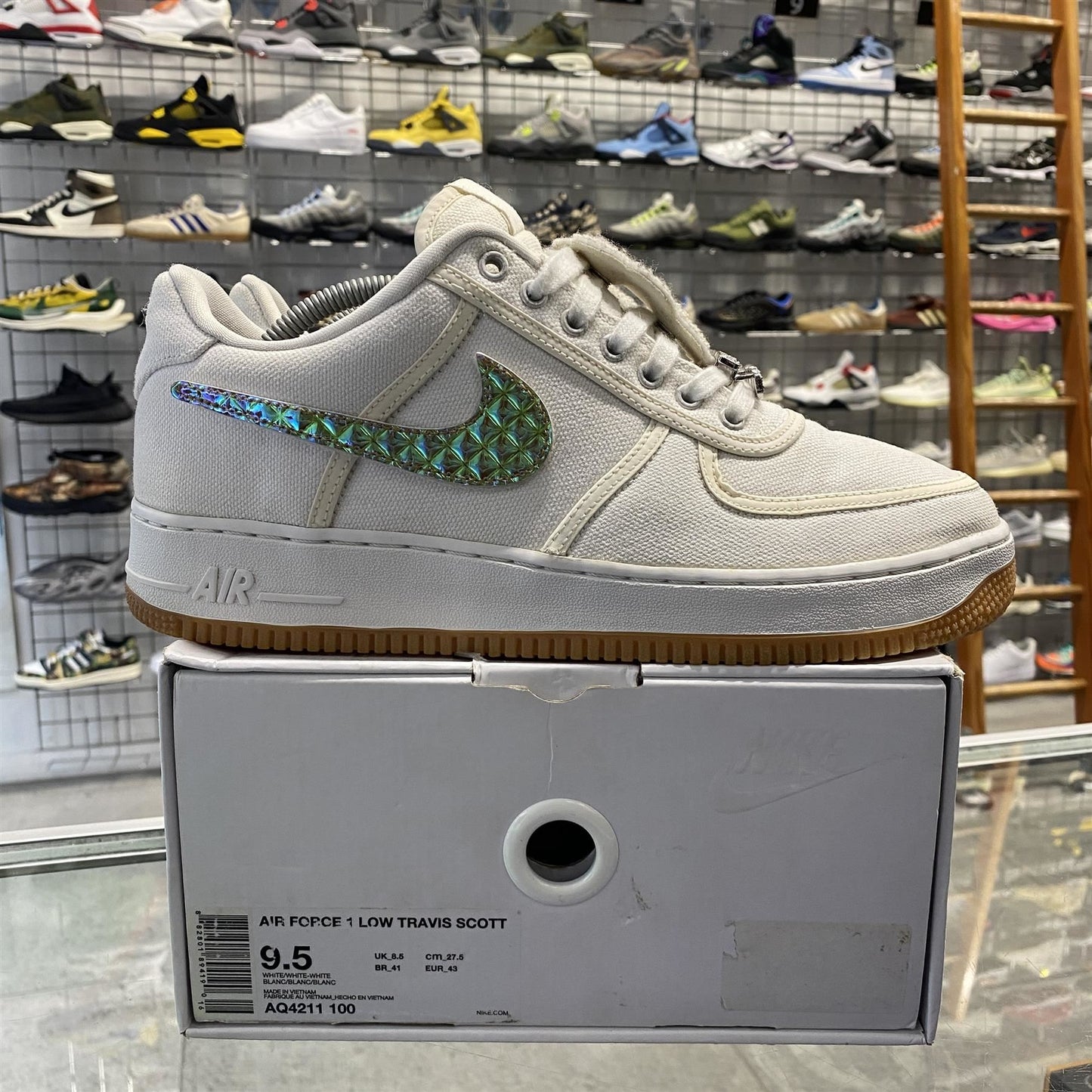 Nike Air Force 1 Low Travis Scott 'Sail' UK8.5