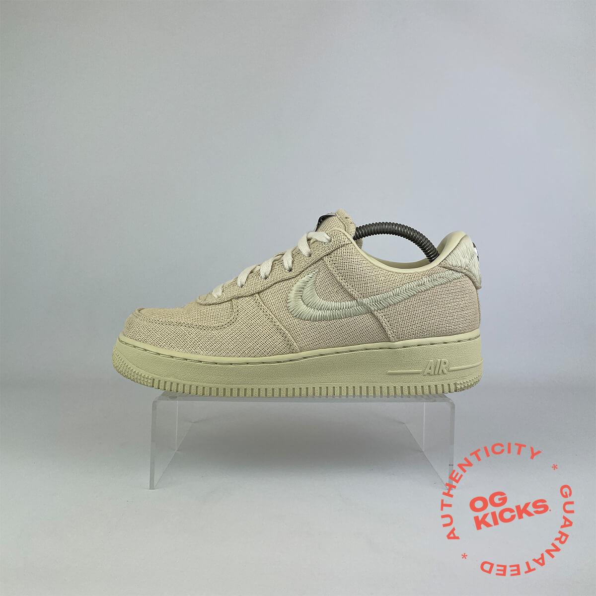 Nike Air Force 1 Low Stussy Fossil (No Box) UK6