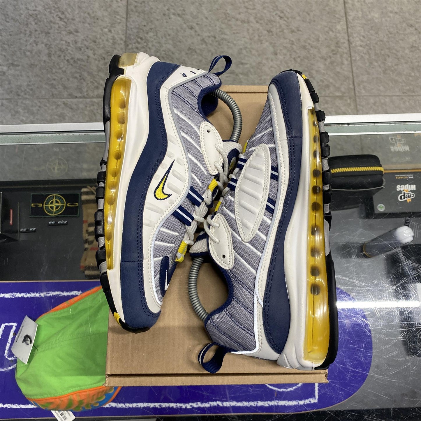 Nike Air Max 98 'Tour Yellow Grey' UK6 (No Box)