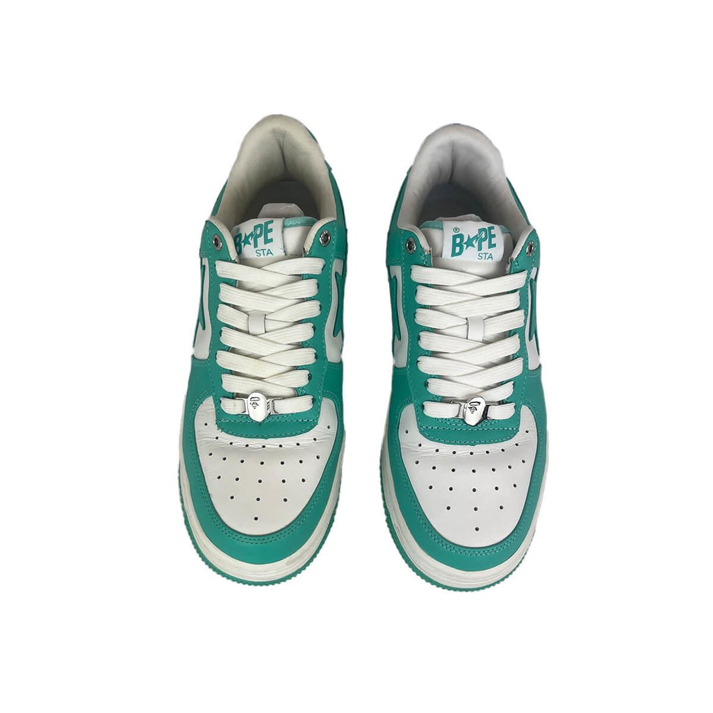 A Bathing Ape Bape Sta 'White Green (2022)' UK9