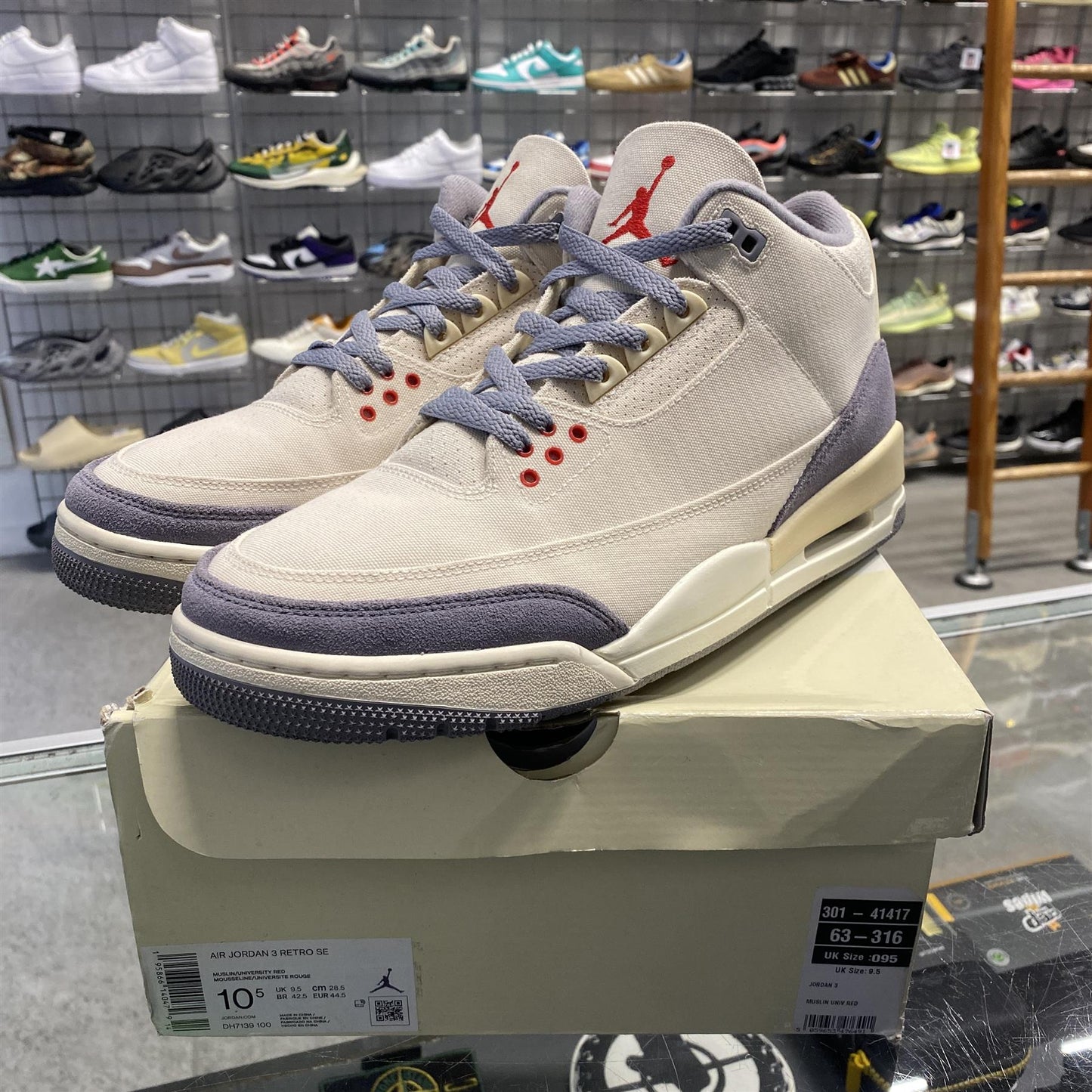 Air Jordan 3 Retro 'Muslin' UK9.5