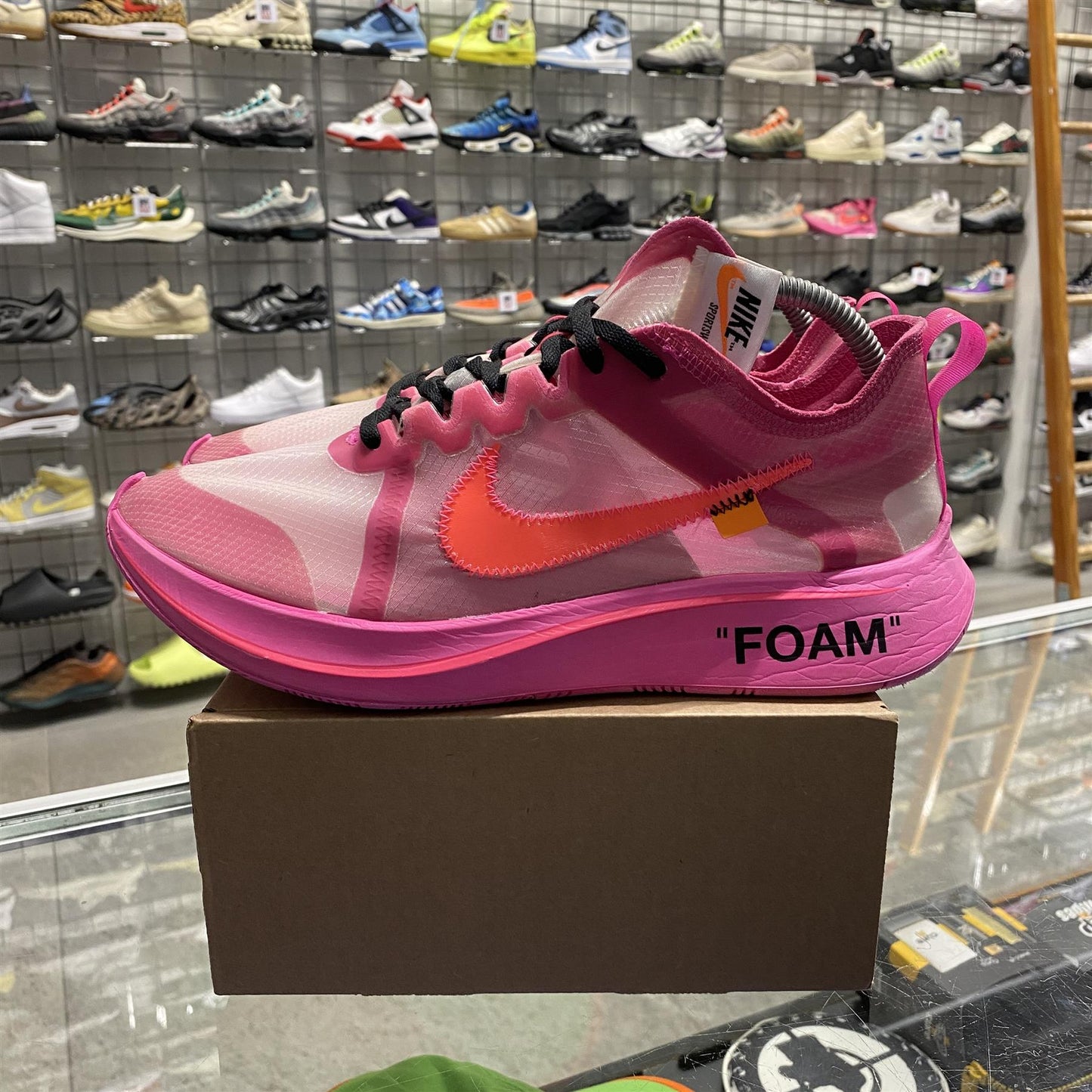 Nike Zoom Fly x Off-White 'Pink' UK8.5 (No Box)