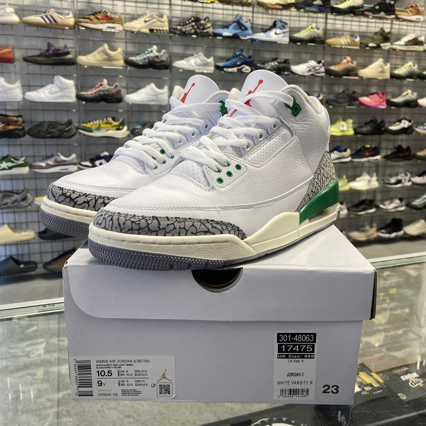 Air Jordan 3 Retro 'Lucky Green' UK8