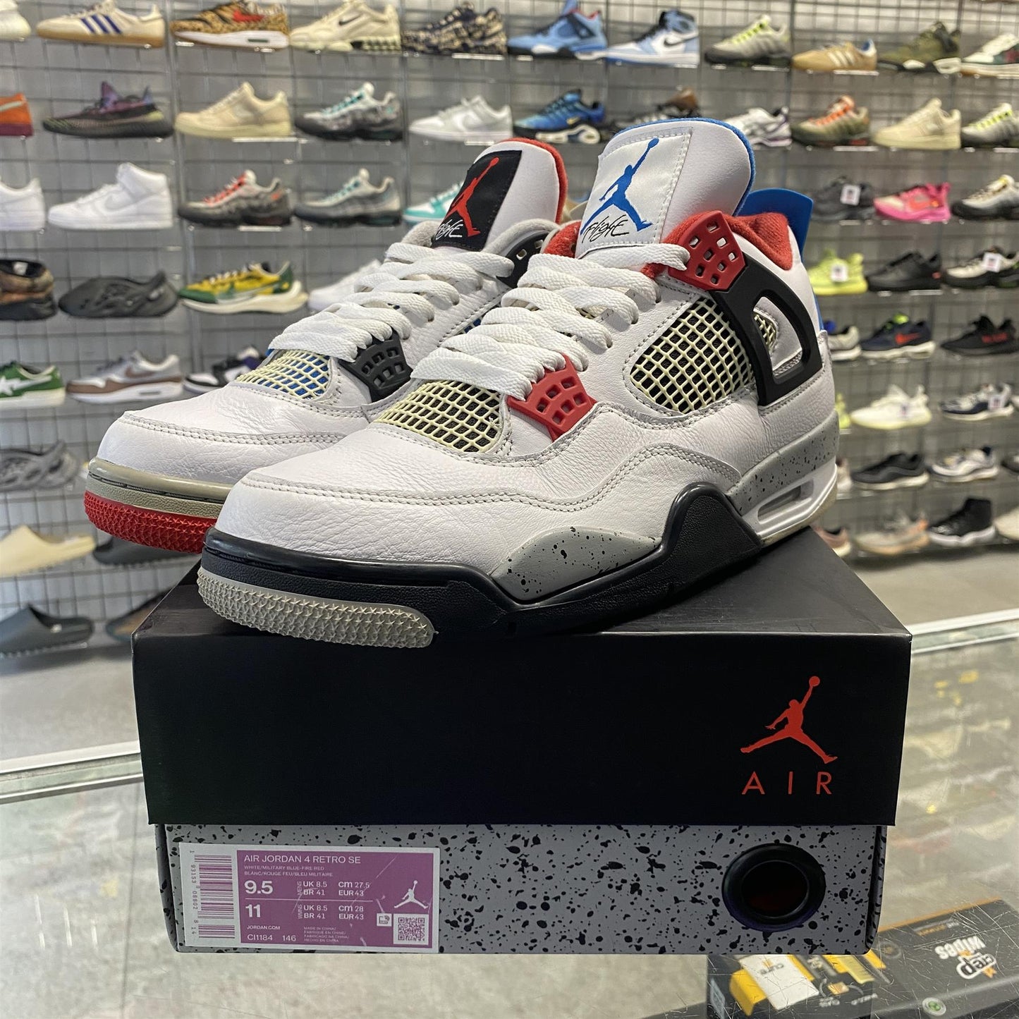 Air Jordan 4 Retro 'What The' UK8.5