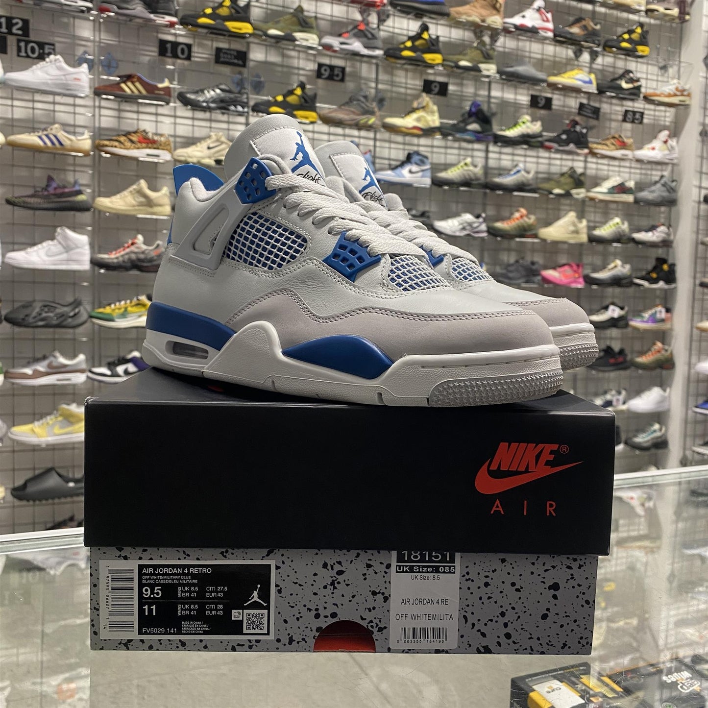 Jordan 4 Retro 'Military Blue' (2024) UK8.5