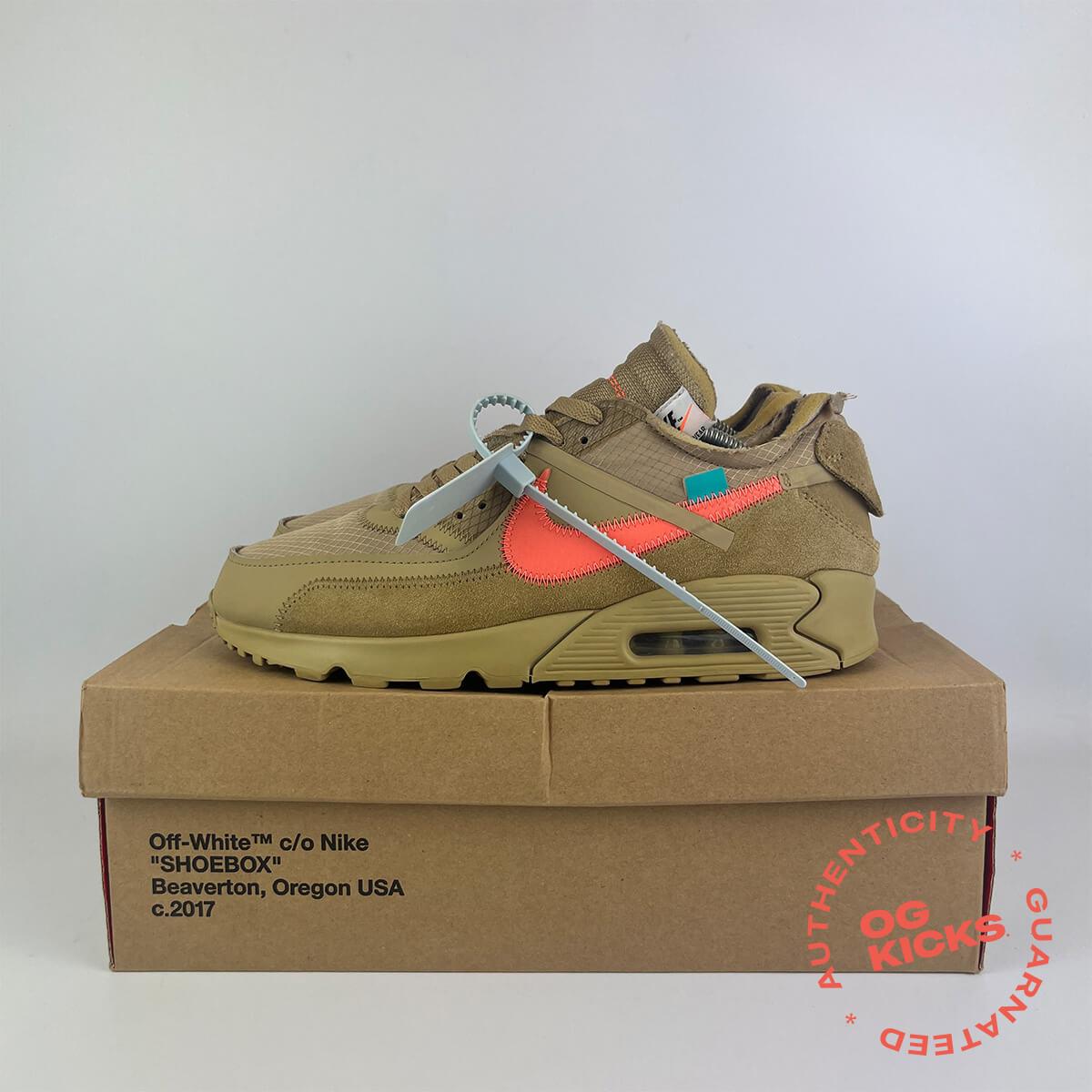 Nike Air Max 90 Off-White Desert Ore UK8.5