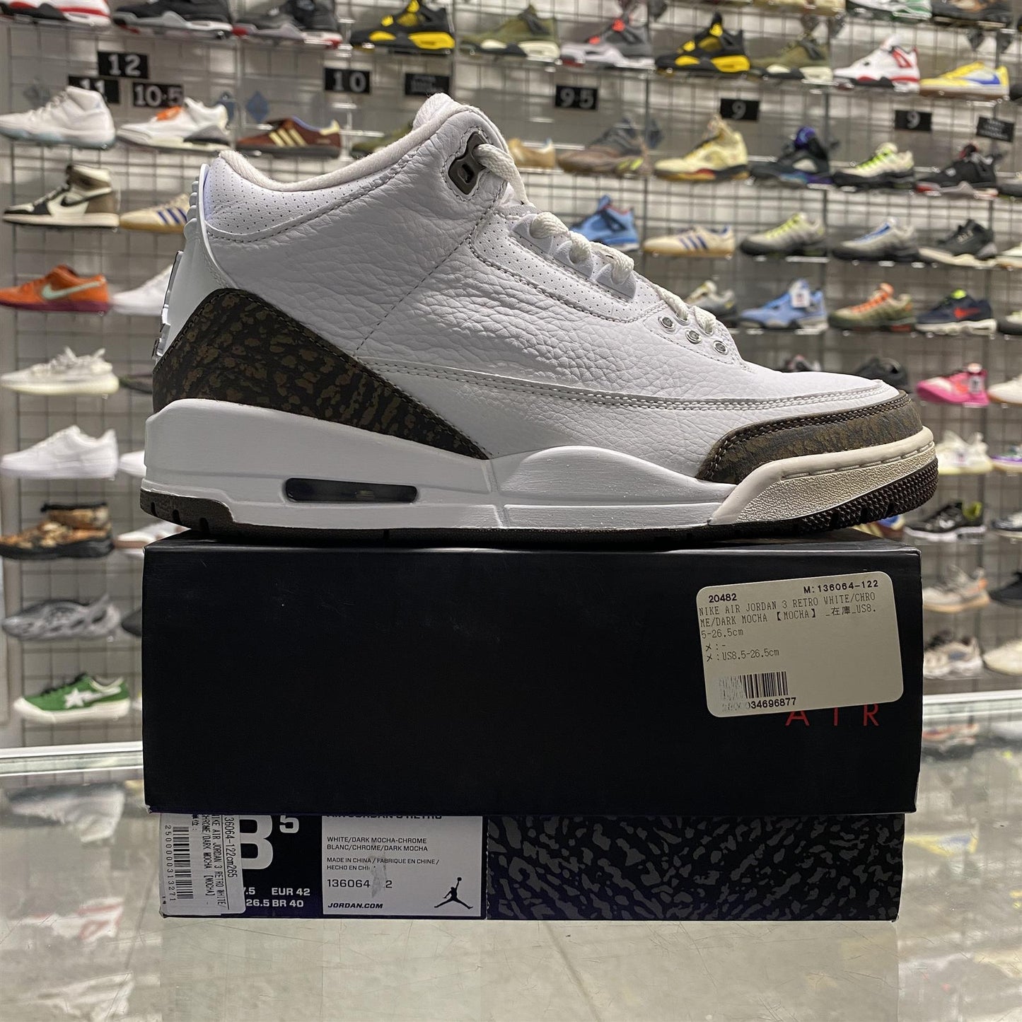 Air Jordan 3 Retro 'Mocha' (2018) UK7.5