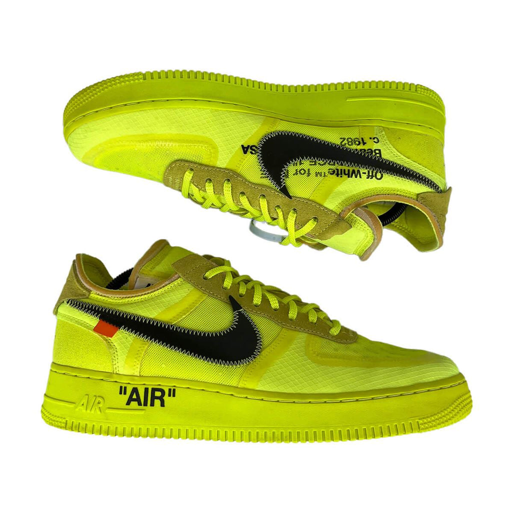 Nike Air Force 1 Low 'Off-White Volt' (No Box) UK10