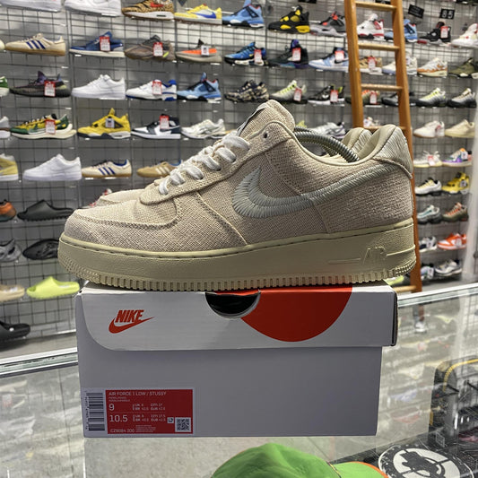 Nike Air Force 1 Low Stussy 'Fossil' UK8