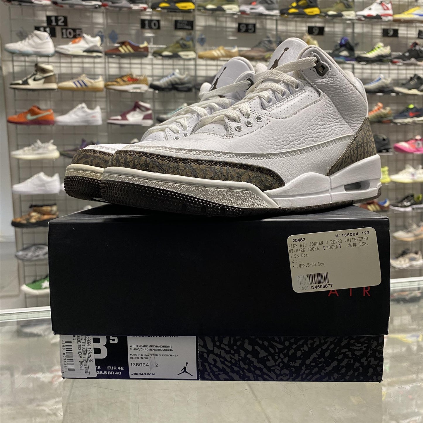 Air Jordan 3 Retro 'Mocha' (2018) UK7.5