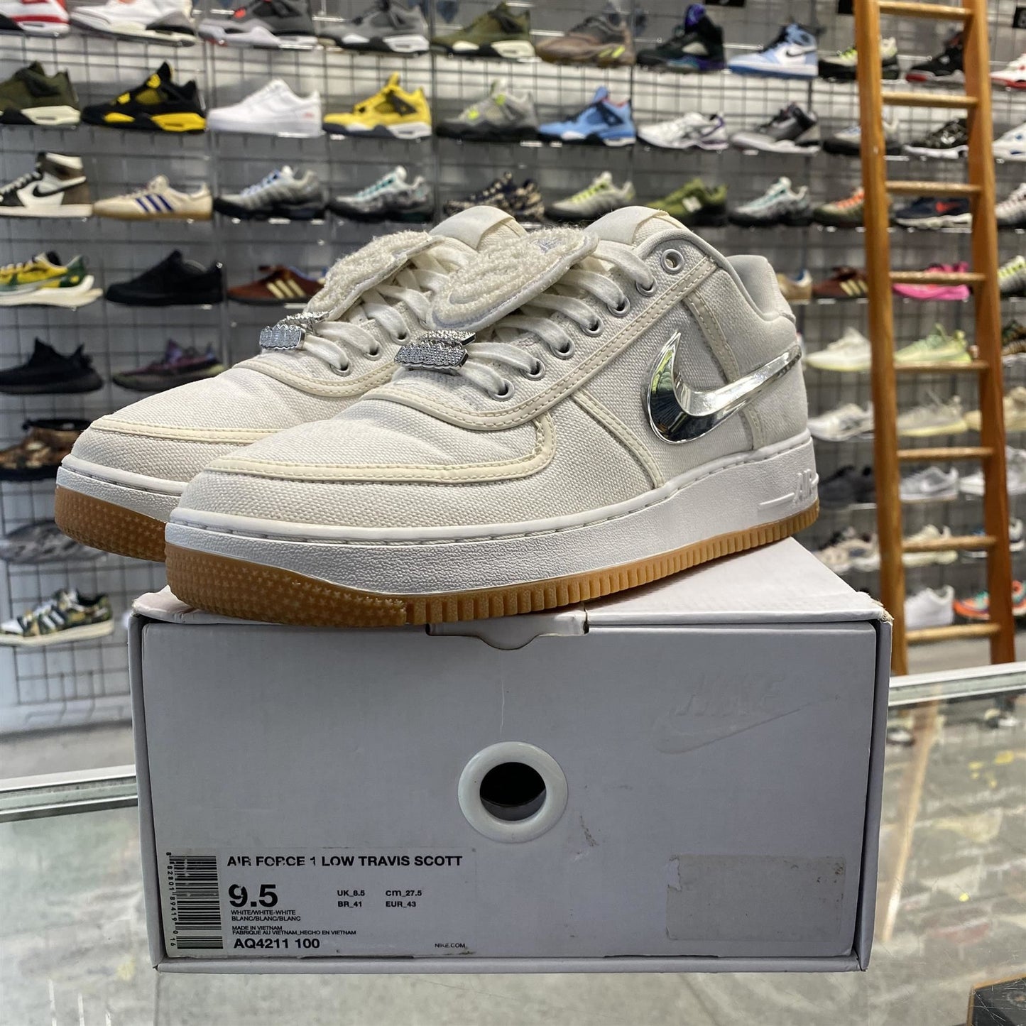 Nike Air Force 1 Low Travis Scott 'Sail' UK8.5