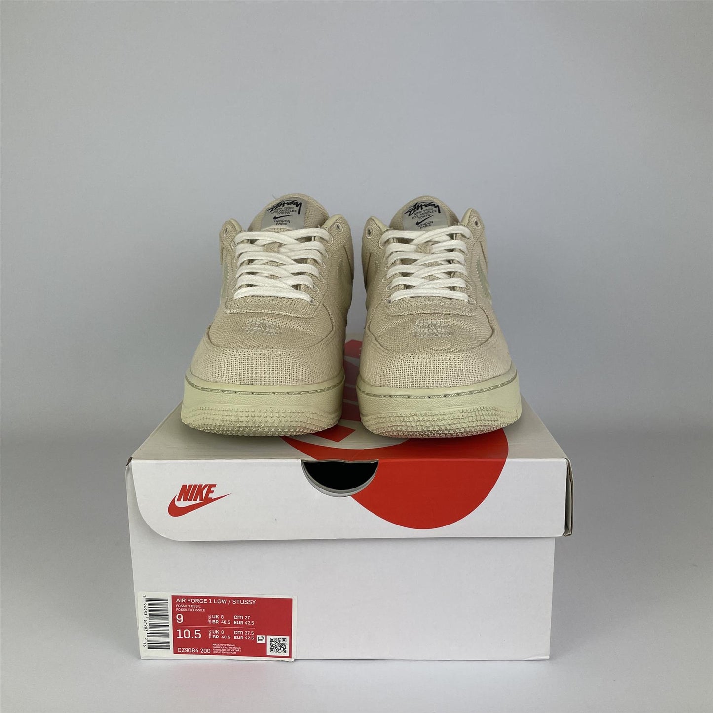 Nike Air Force 1 Low Stussy Fossil UK8