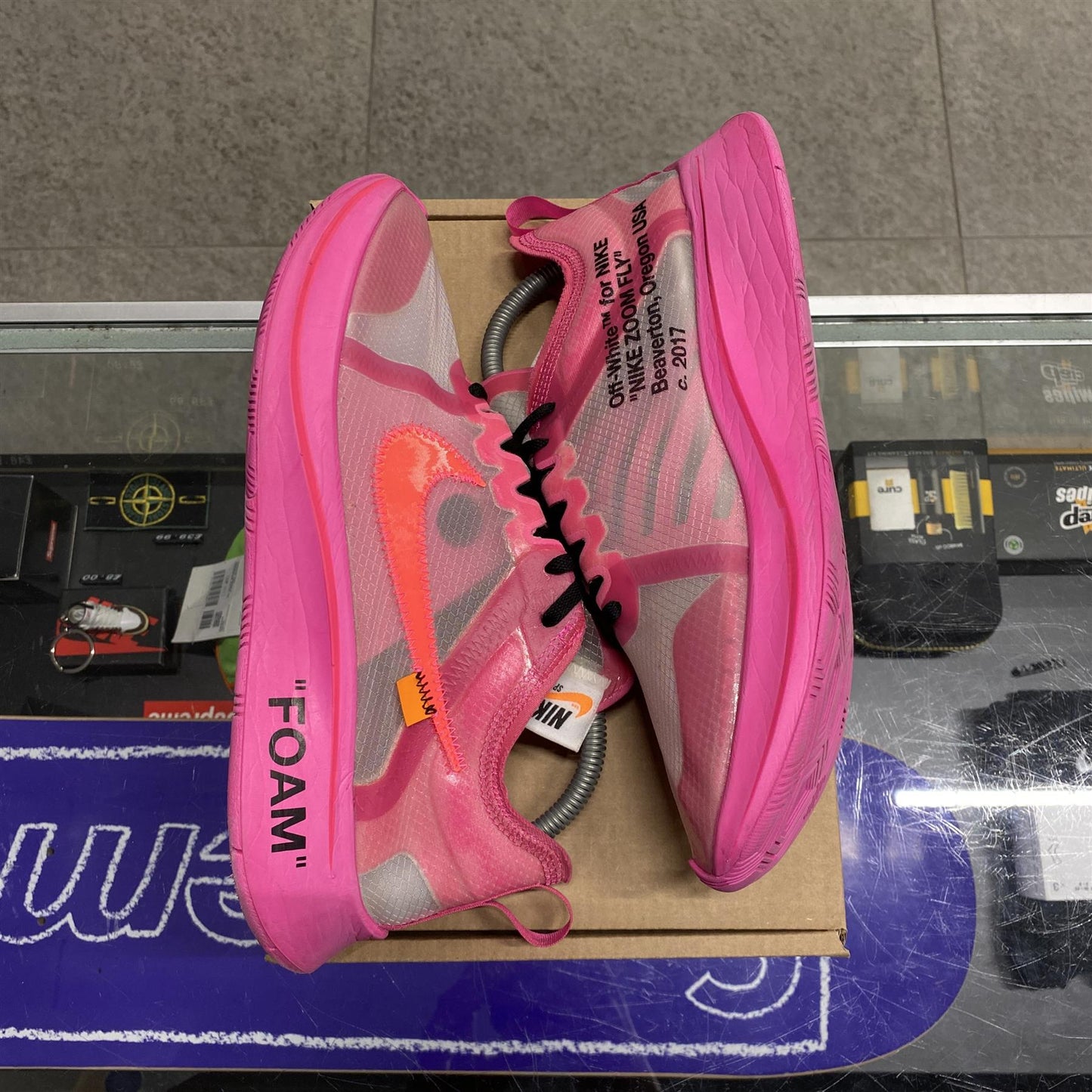 Nike Zoom Fly x Off-White 'Pink' UK8.5 (No Box)