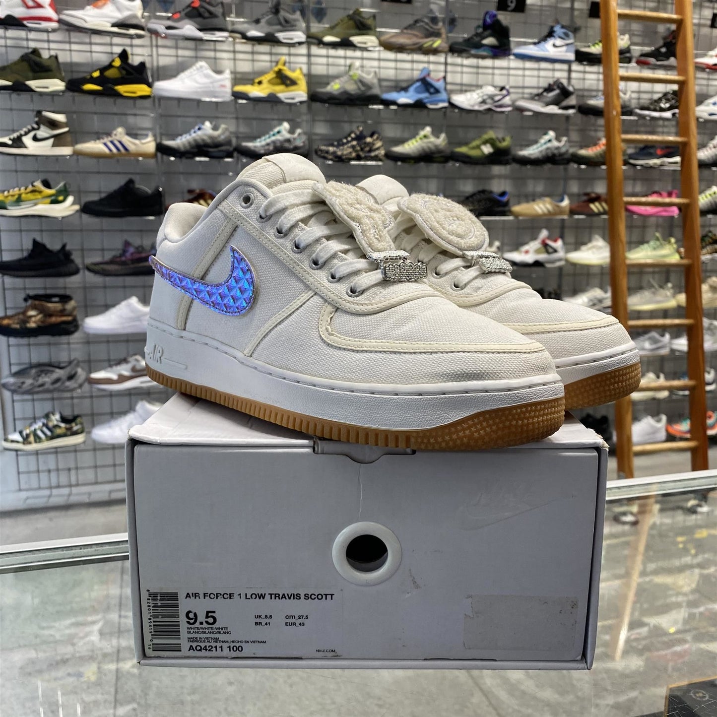 Nike Air Force 1 Low Travis Scott 'Sail' UK8.5