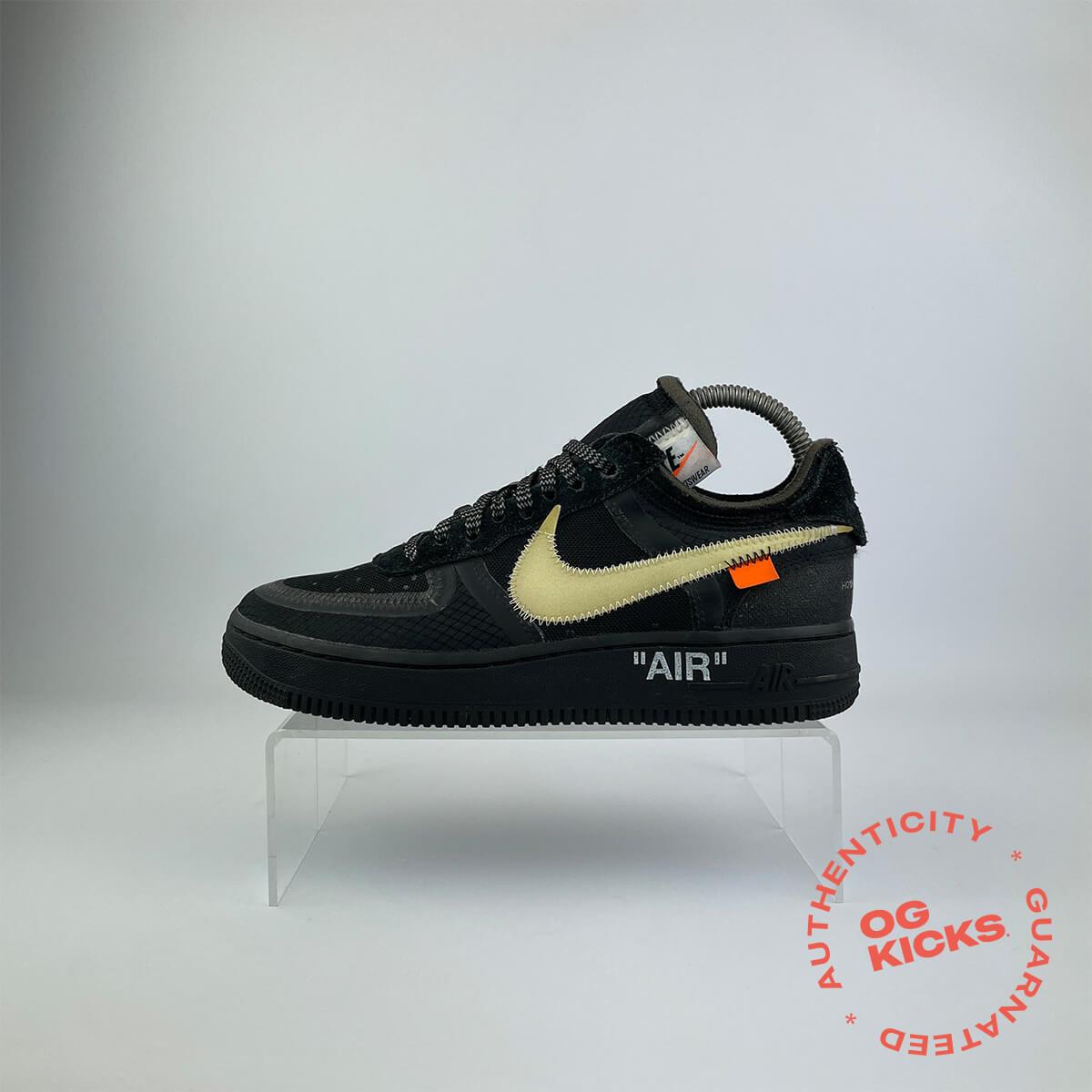 Nike Air Force 1 Low Off-White Black White (No Box) UK3.5