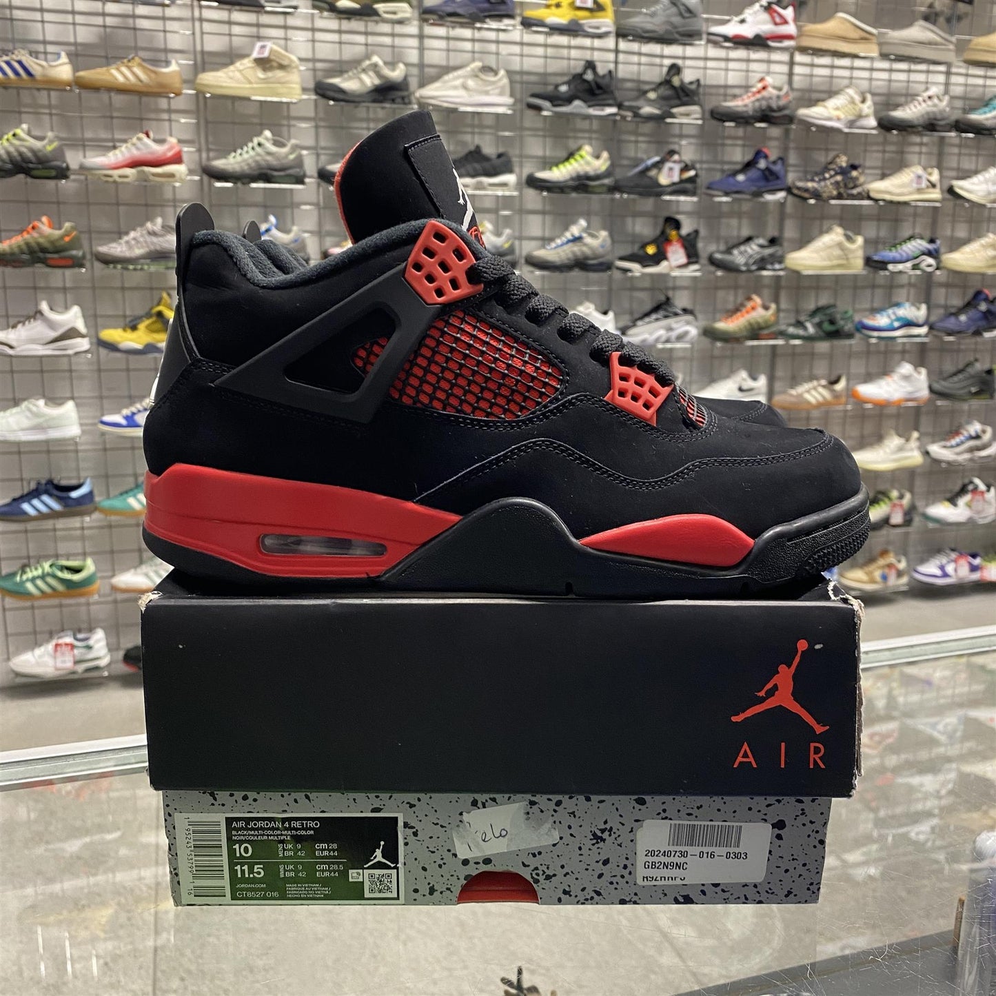 Jordan 4 Retro 'Red Thunder' UK9