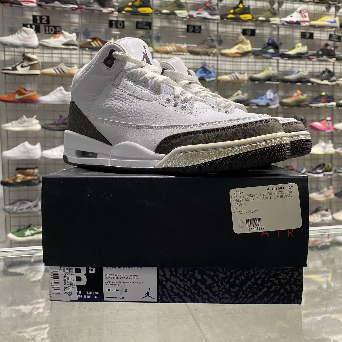 Air Jordan 3 Retro 'Mocha' (2018) UK7.5