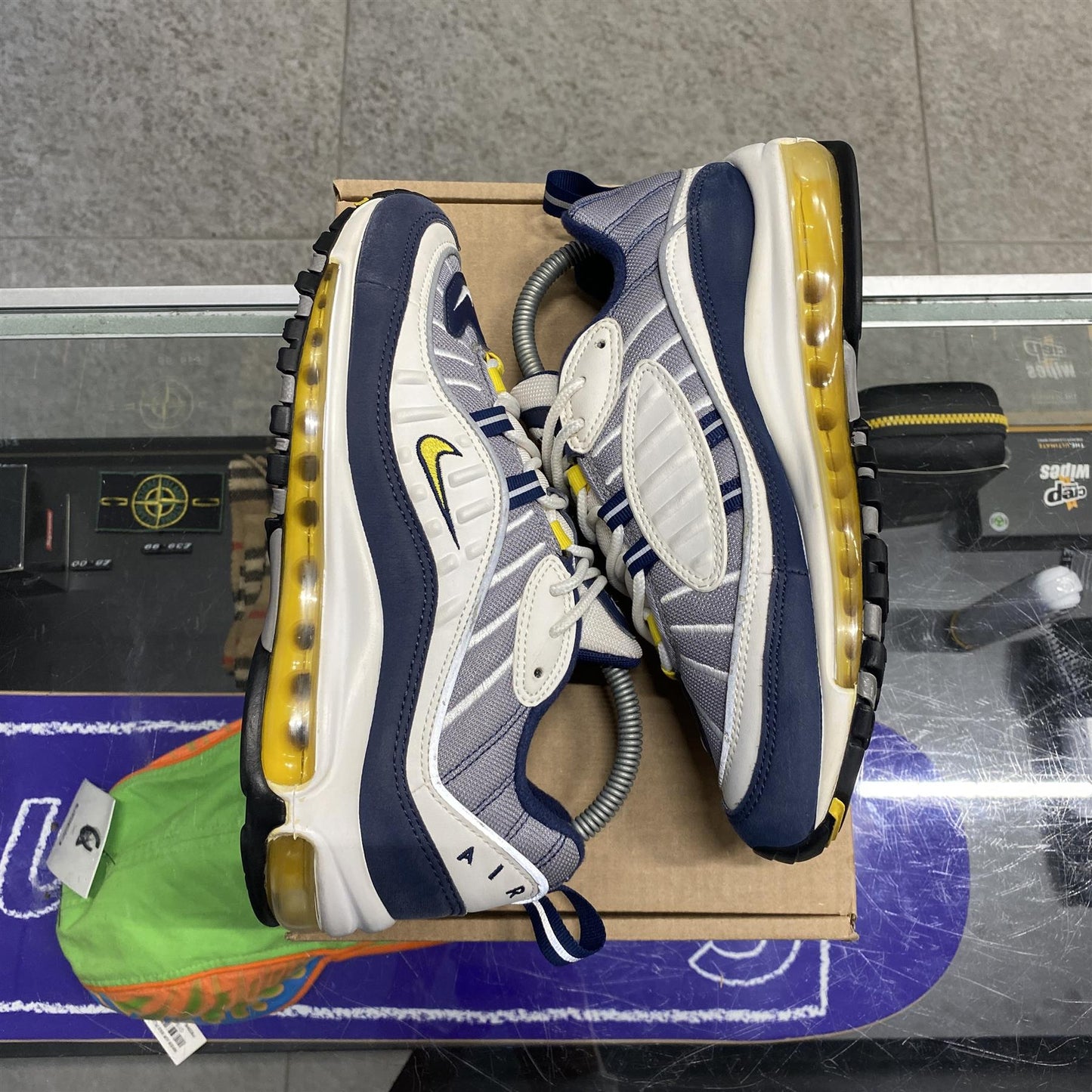 Nike Air Max 98 'Tour Yellow Grey' UK6 (No Box)