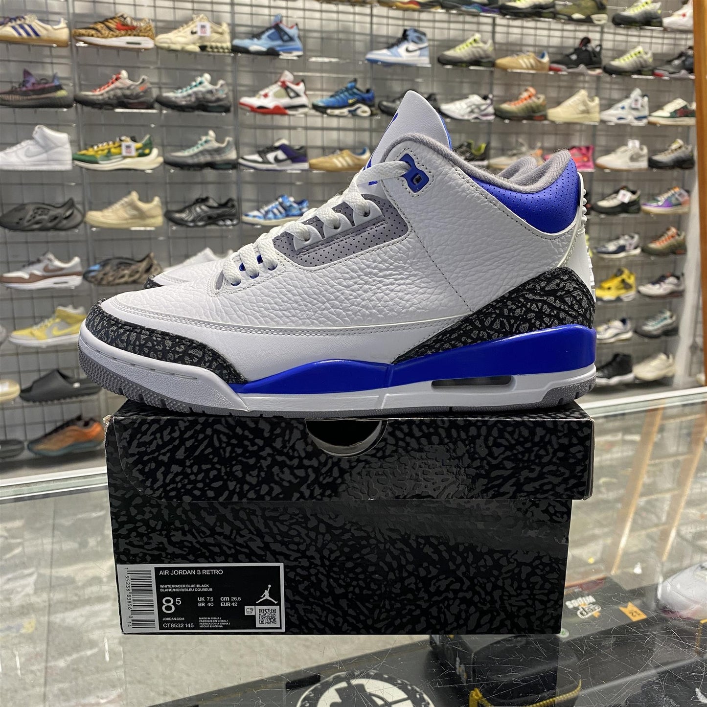 Air Jordan 3 Retro 'Racer Blue' UK7.5