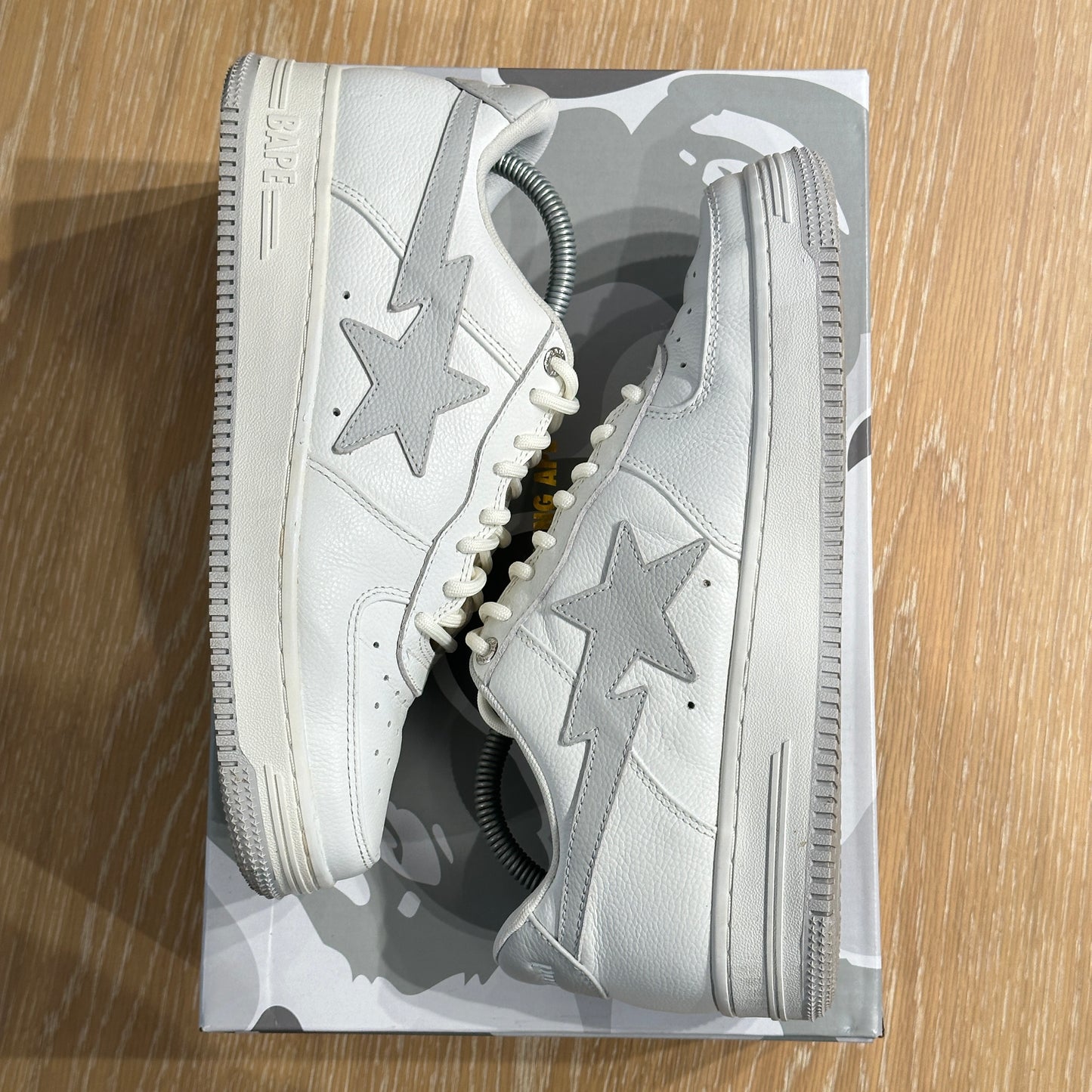 A Bathing Ape Bape Sta JJJJound 'White Grey' UK8