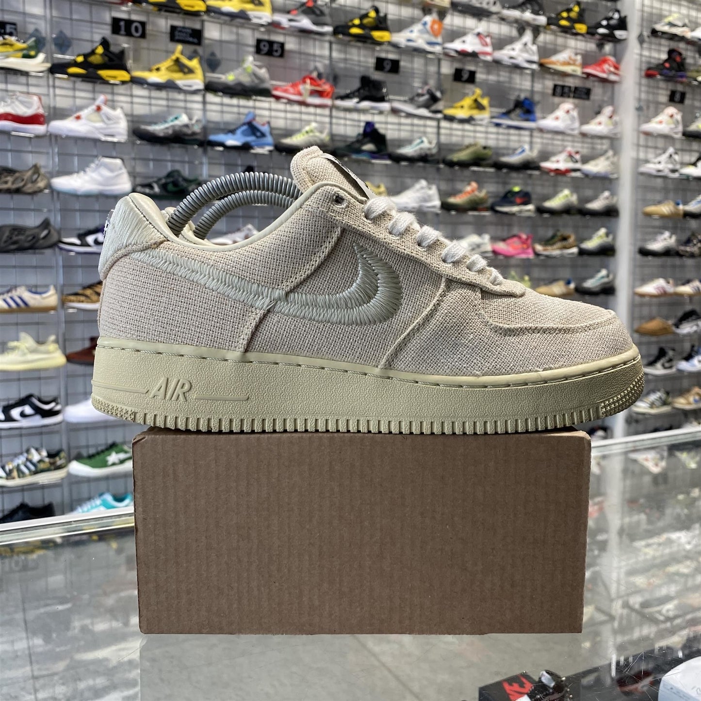 Nike Air Force 1 Low x Stussy 'Fossil' UK7.5 (No Box)