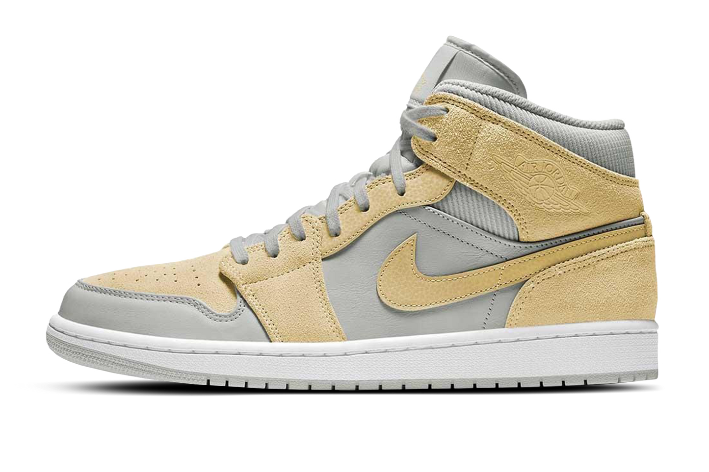 Jordan 1 Mid Mixed Textures Yellow