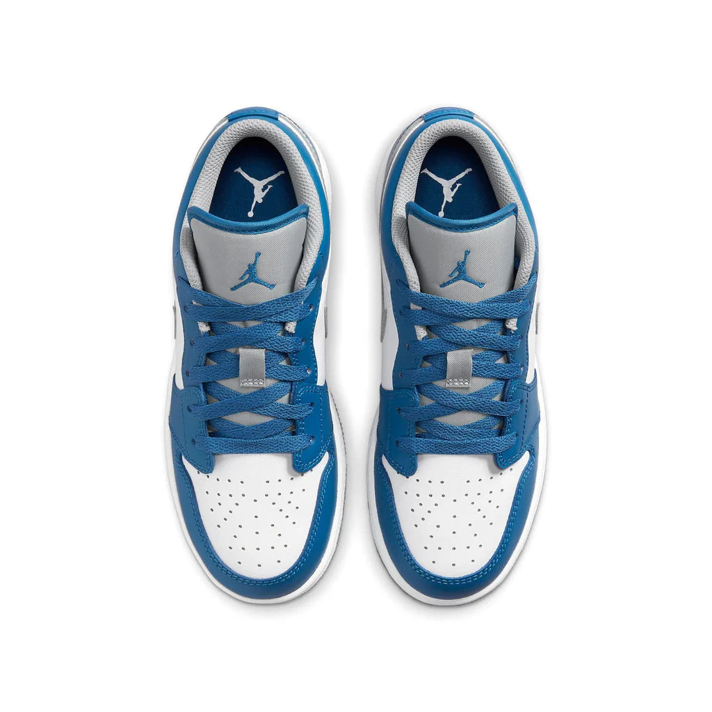 Air Jordan 1 Low GS True Bleu Ciment