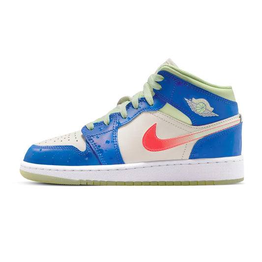 Air Jordan 1 Mid SE Game Royal Barely Volt Infrared GS