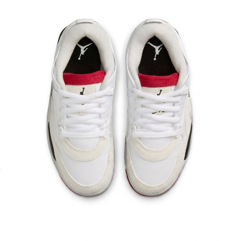 Air Jordan 4 RM White Black Varsity Red GS