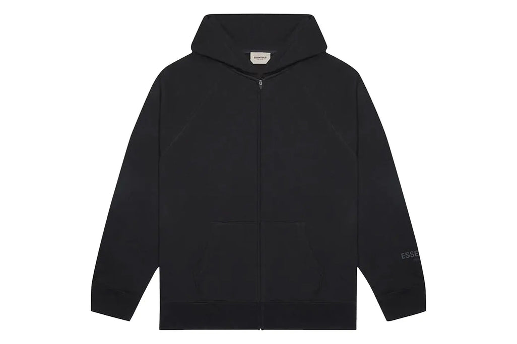 Fear of God Essentials Full Zip Hoodie Black