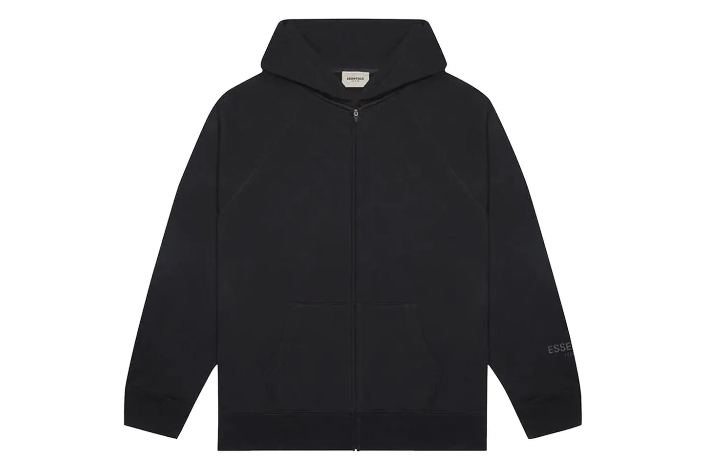 Fear of God Essentials Full Zip Hoodie Black