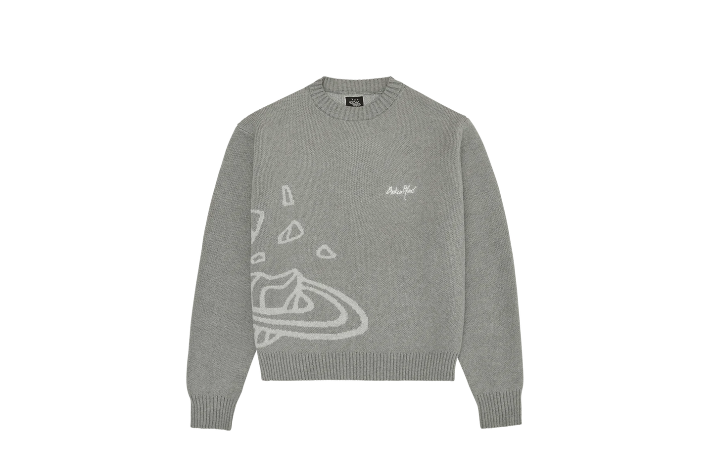 Broken Planet Knit Sweater 'Heather Grey'